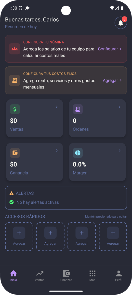 Pantalla de inicio de Ambulante Bravo
